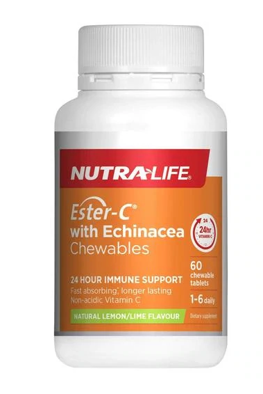 Nutra-Life Ester C & Echinacea Chewable 60 Tablets